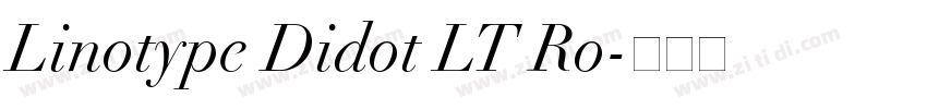 Linotype Didot LT Ro字体转换